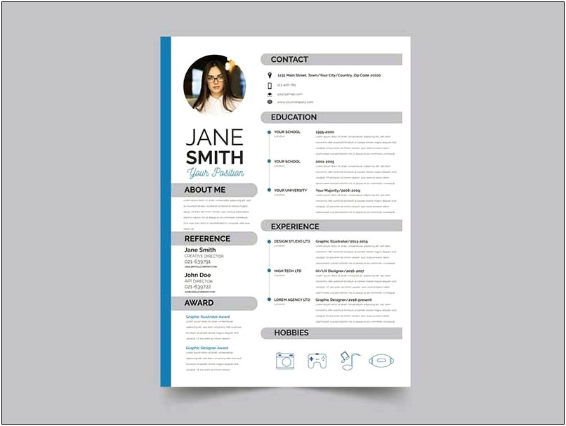 Attractive Resume Templates Free Download Psd