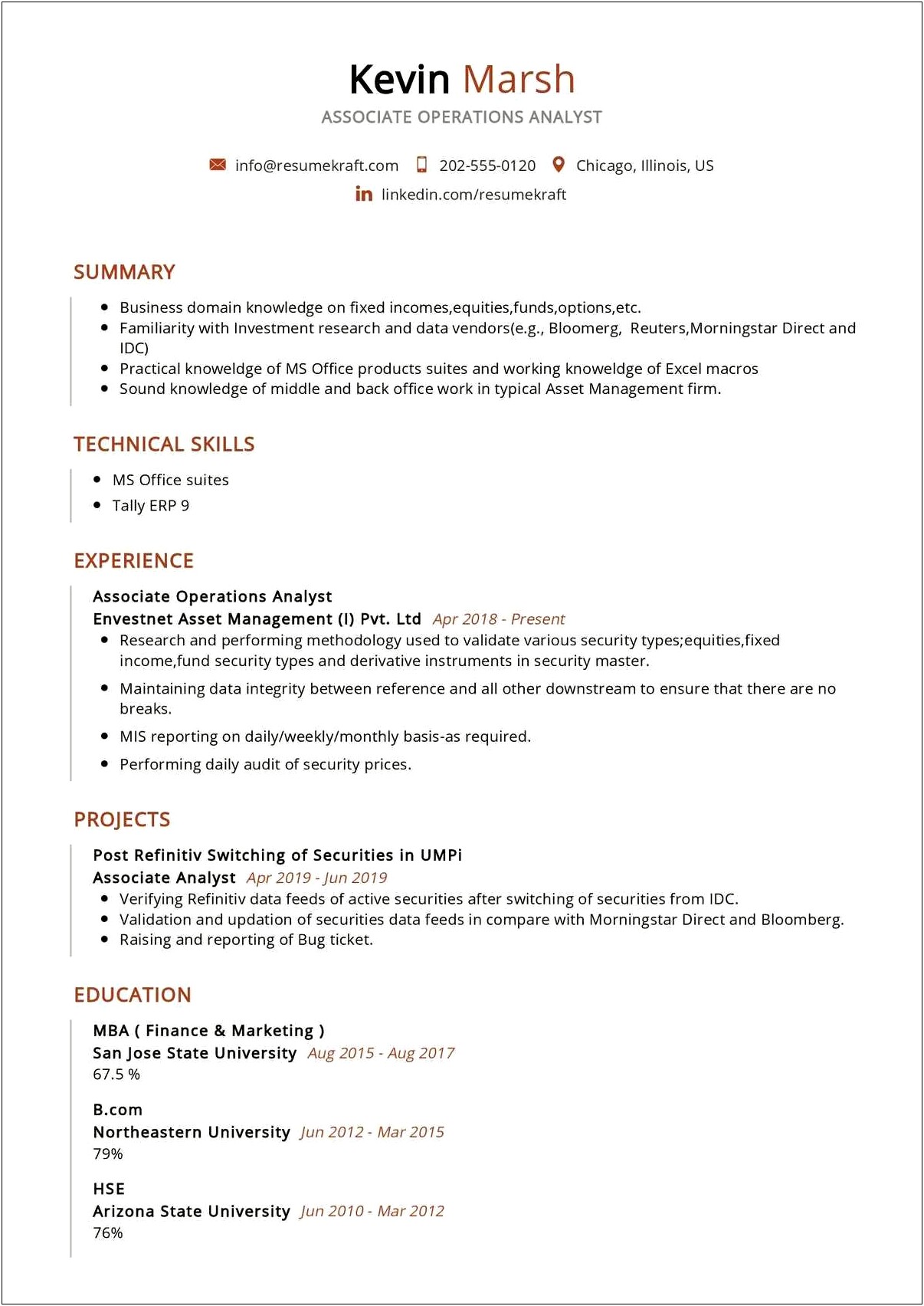 Audit Associate Job Description Resume