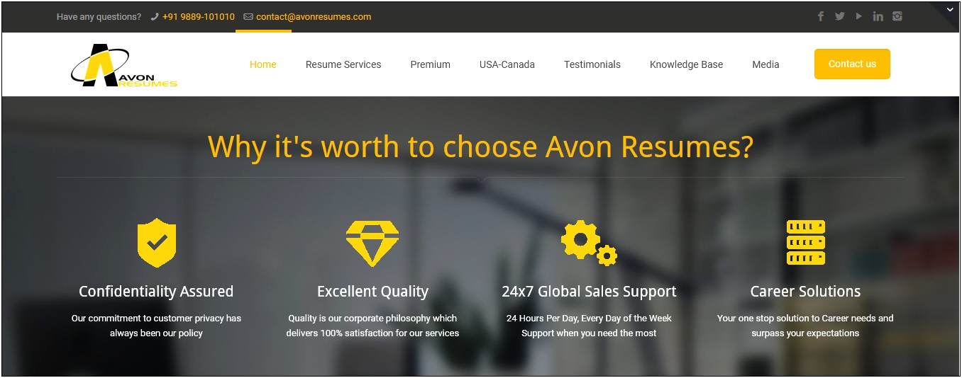 Avon Resumes Best Cv Resume Writing Services