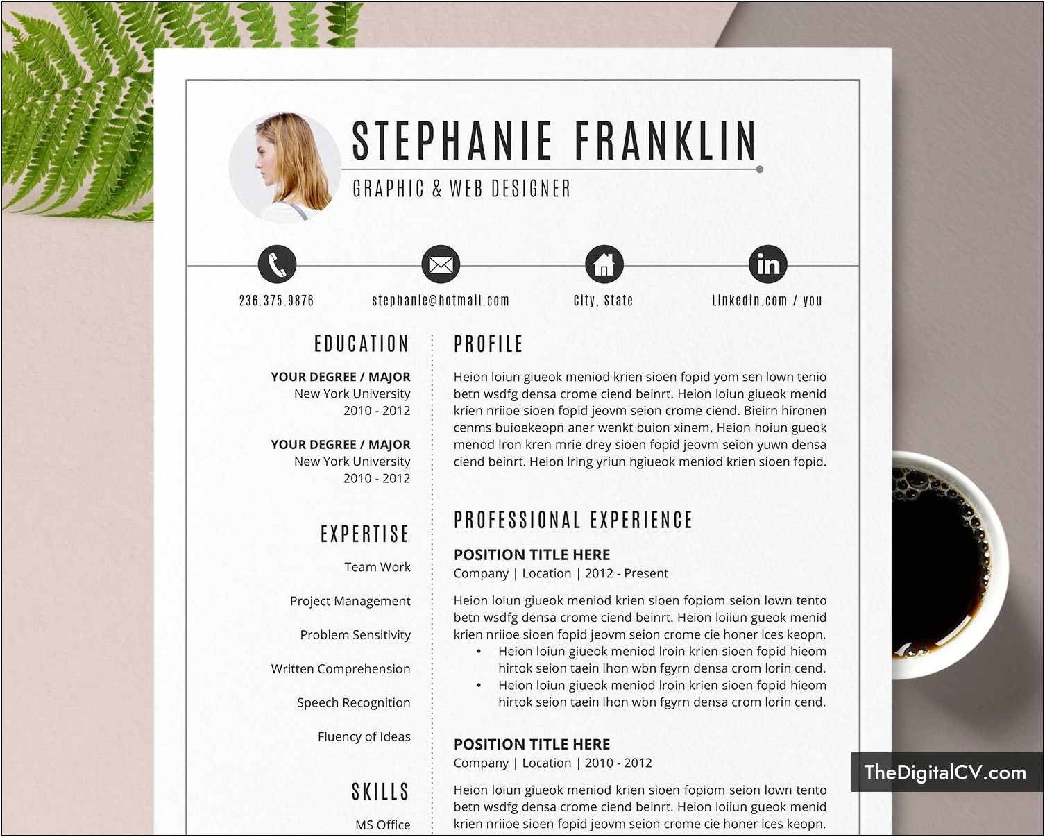 Awesome Resume Templates Free Word