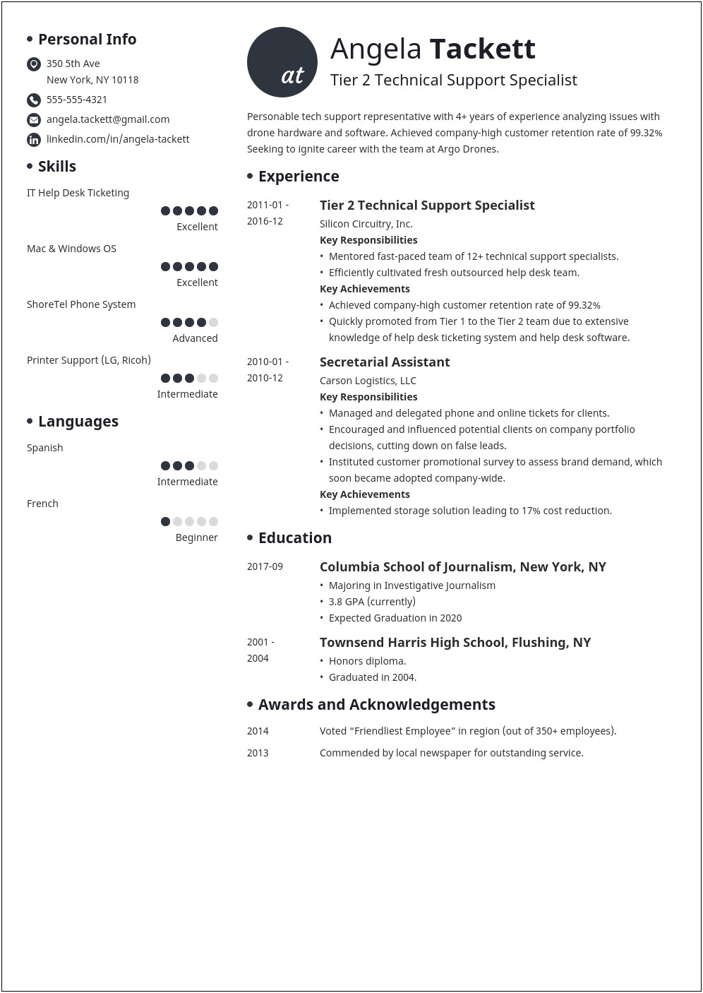 Azure Active Directory Resume Samples