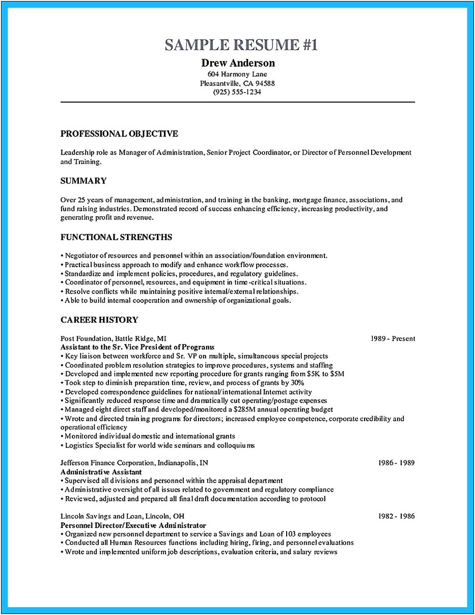 Banking Center Manager Job Description Resume