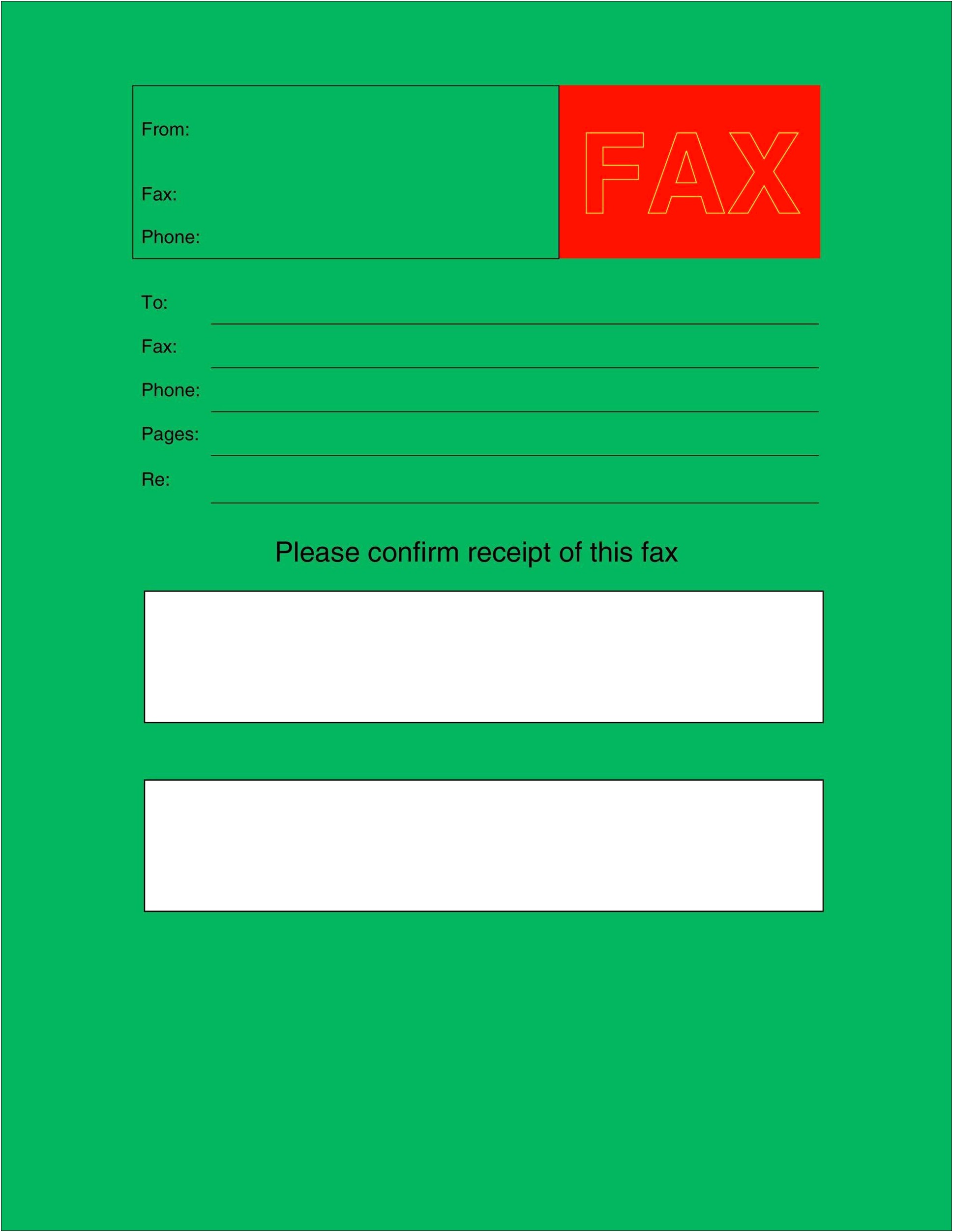 Basic Fax Cover Sheet Free Resume