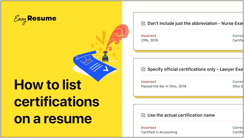 Best Certifications To Add To Your Resume