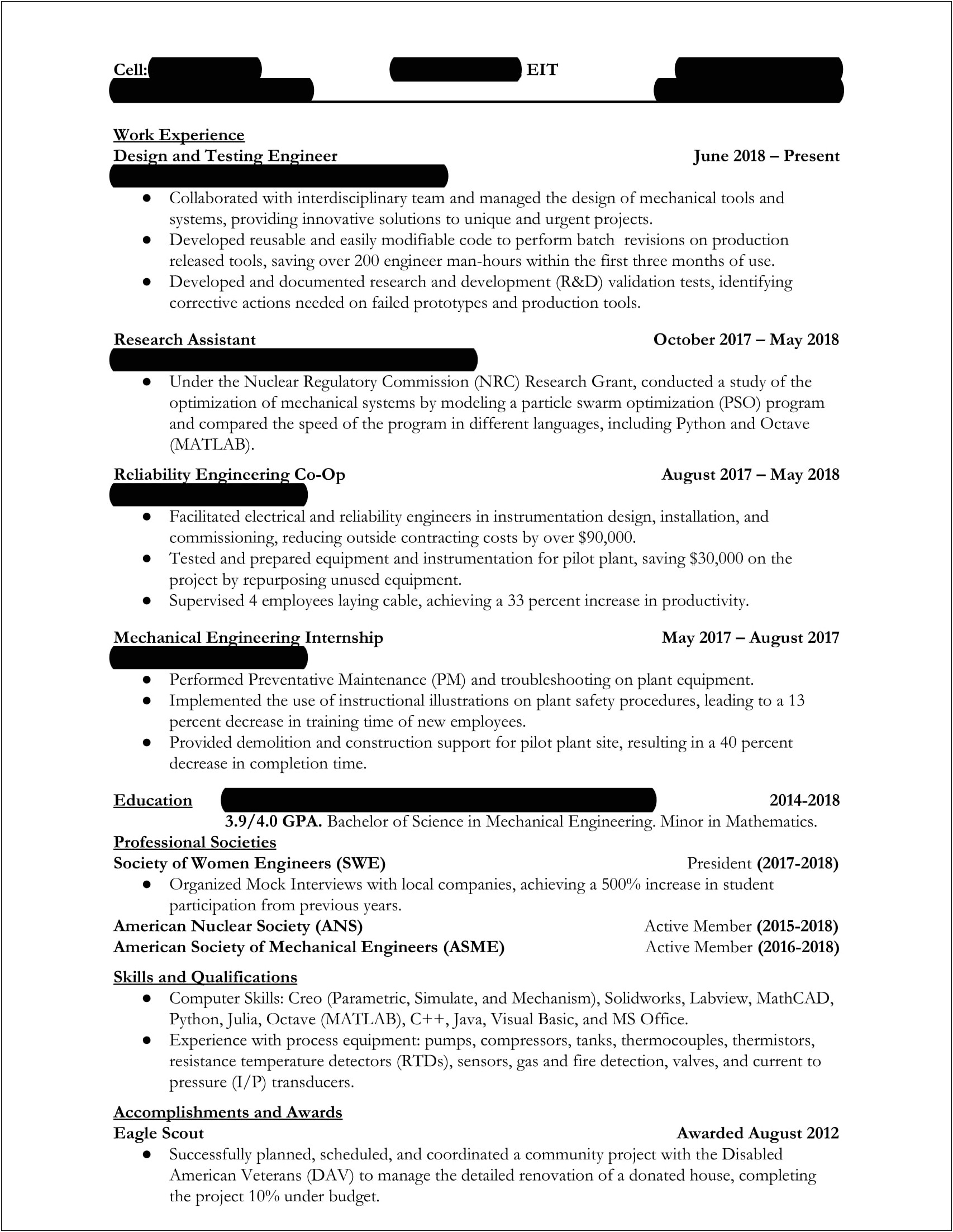 Best College Jobs For Resume