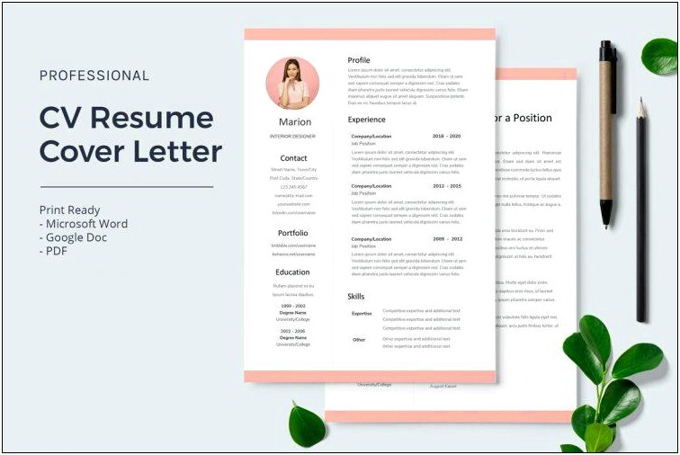 Best Cover And Resume Tempalte