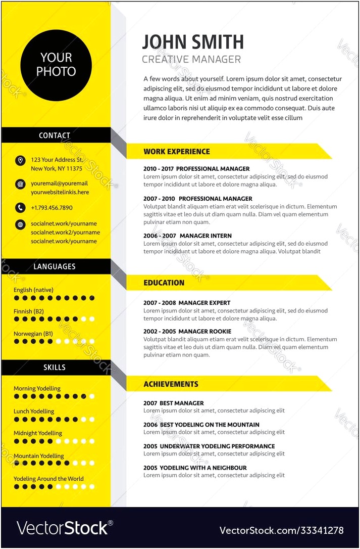 Best Creative Resume Format For Freshers