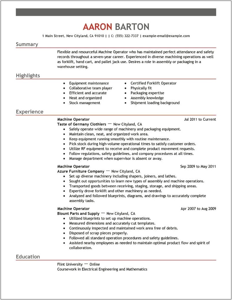 Best Federal Resume Template Online