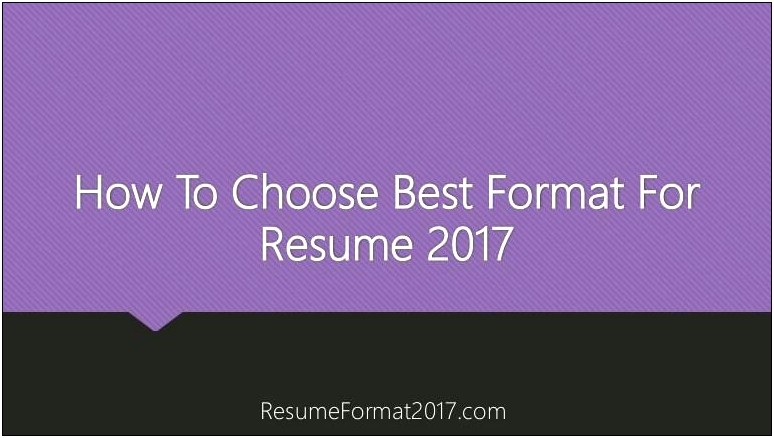 Best Font For A Resume 2017