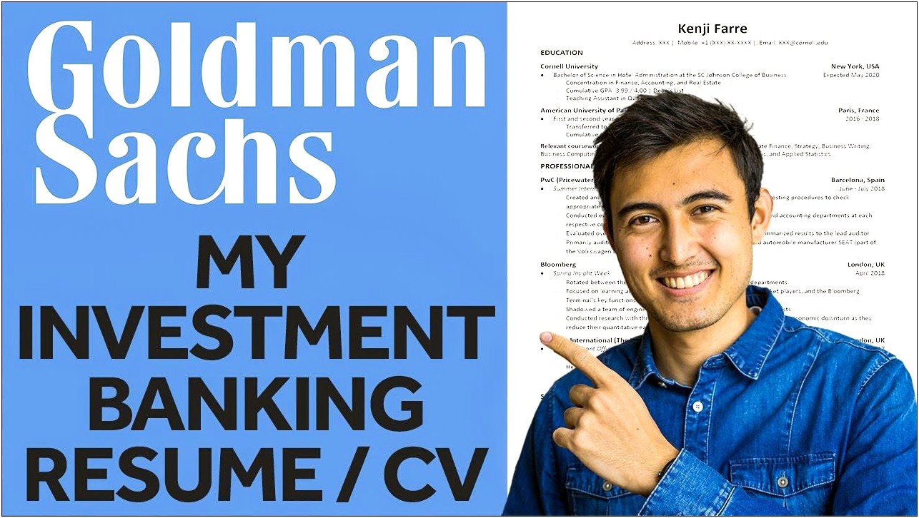 Best Font For Investment Banking Resume