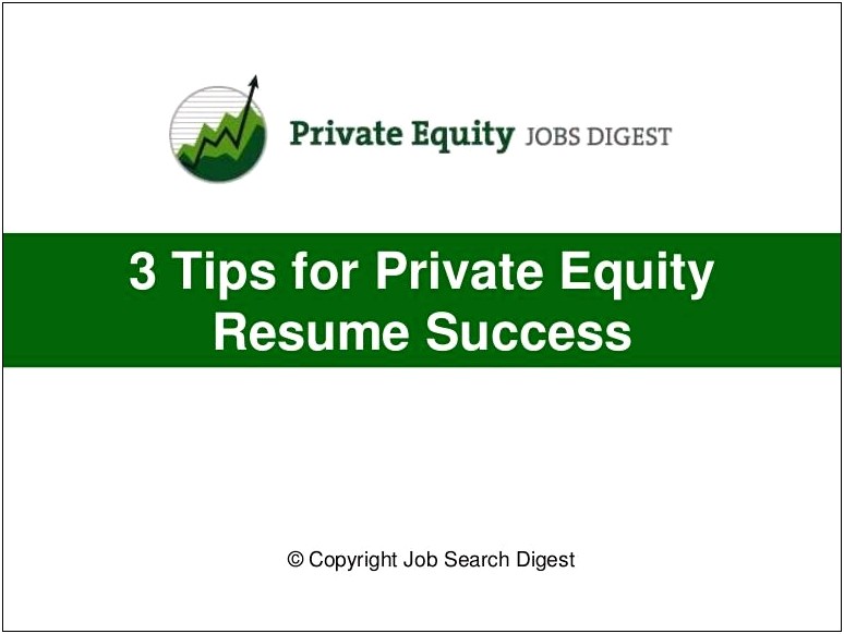 Best Font For Private Equity Resumes