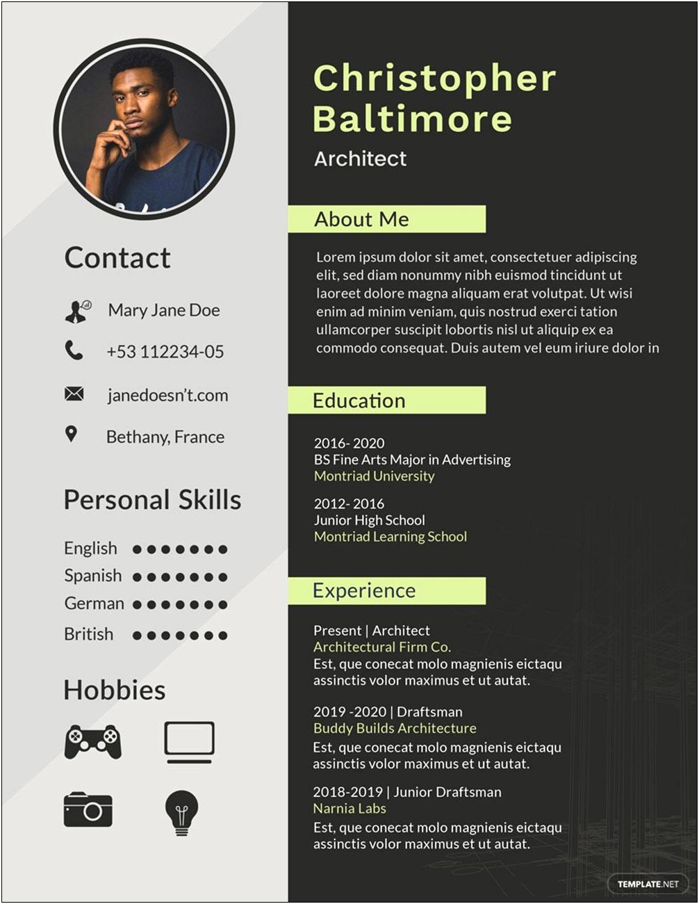 Best Fonts For Architcture Resume