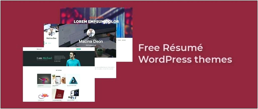 Best Free Cv Resume Wordpress
