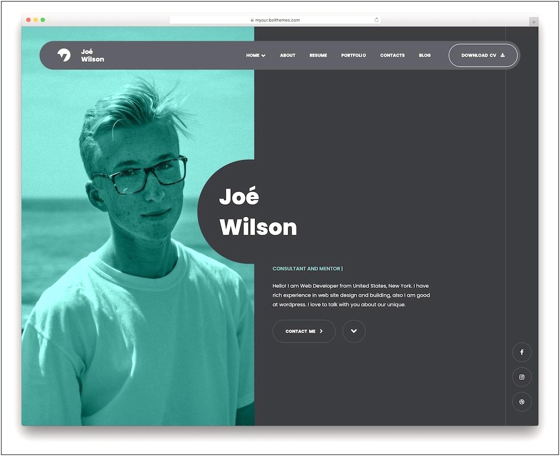 Best Free Html5 Resume Template