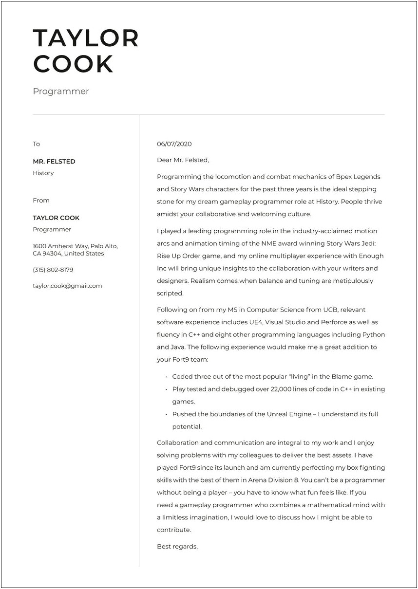 Best Free Resume And Cover Letter