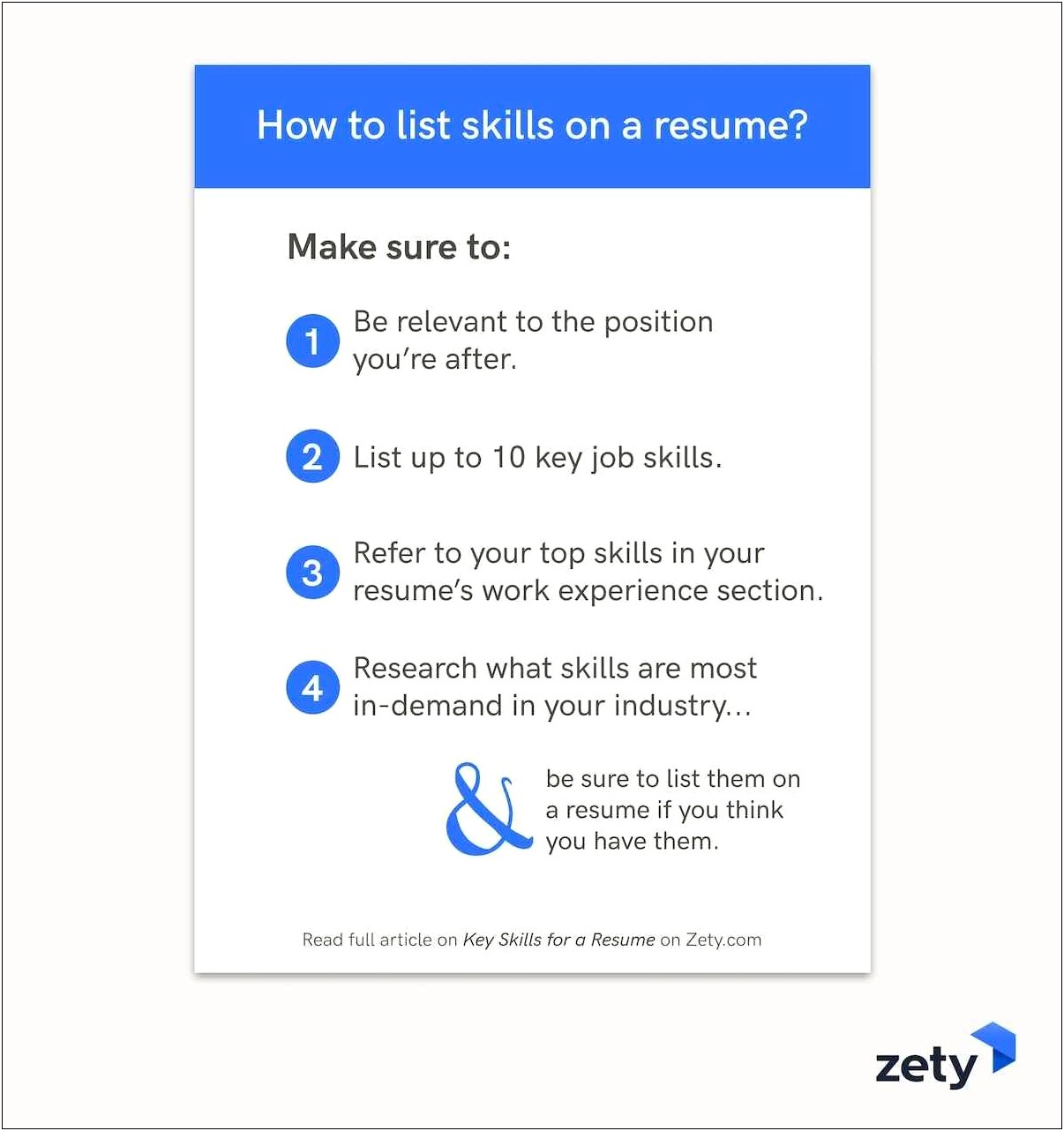 Best Key Skills For Resume