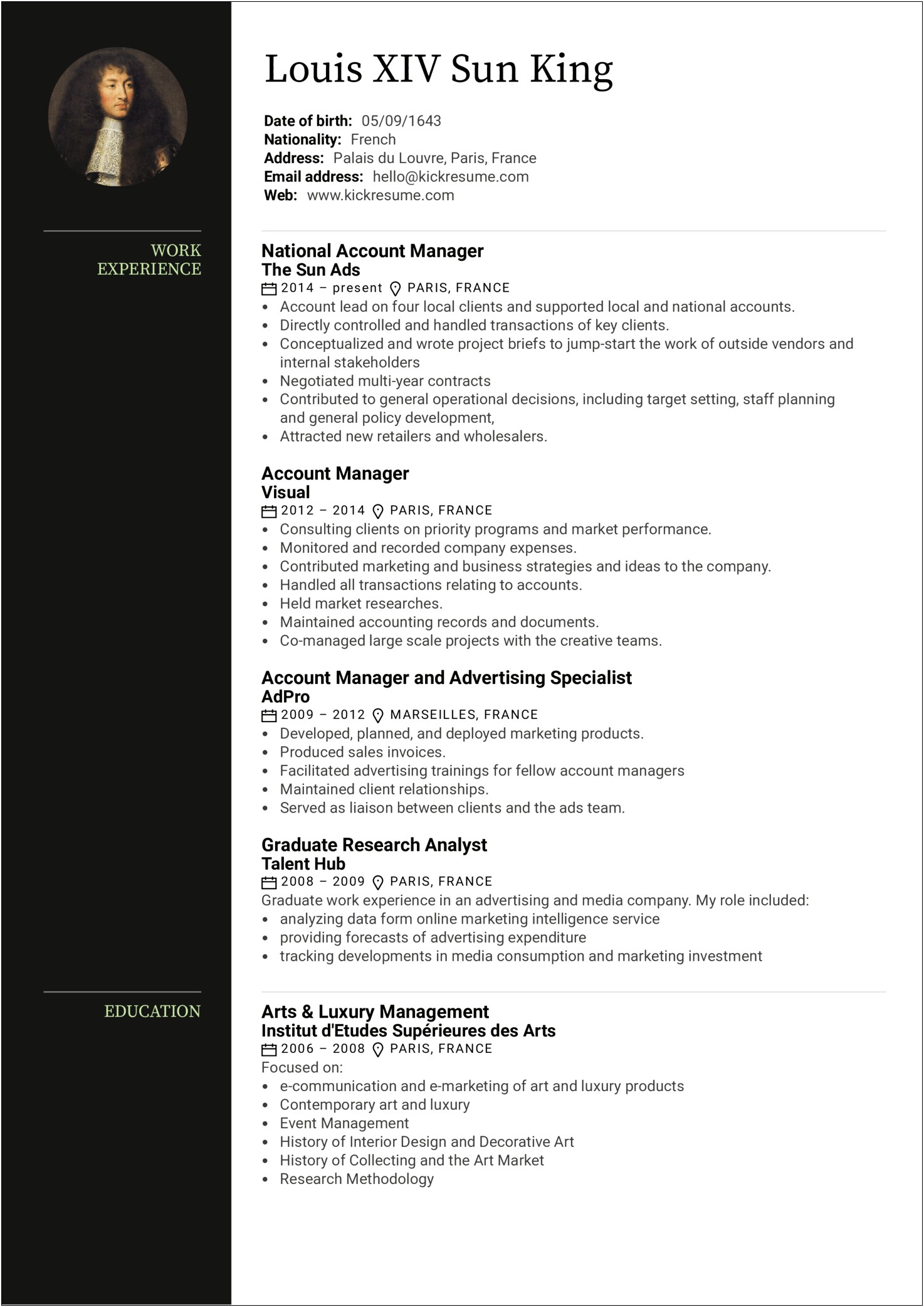 Best Marketing And Advertising Resumes