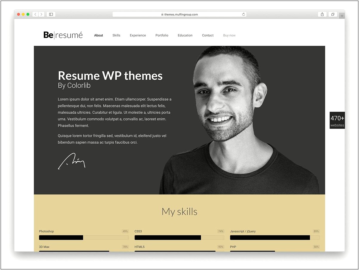 Best One Page Resume Website