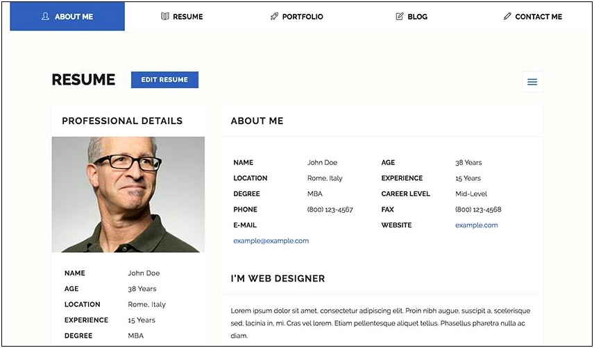 Best Online Personal Resume Website Creator