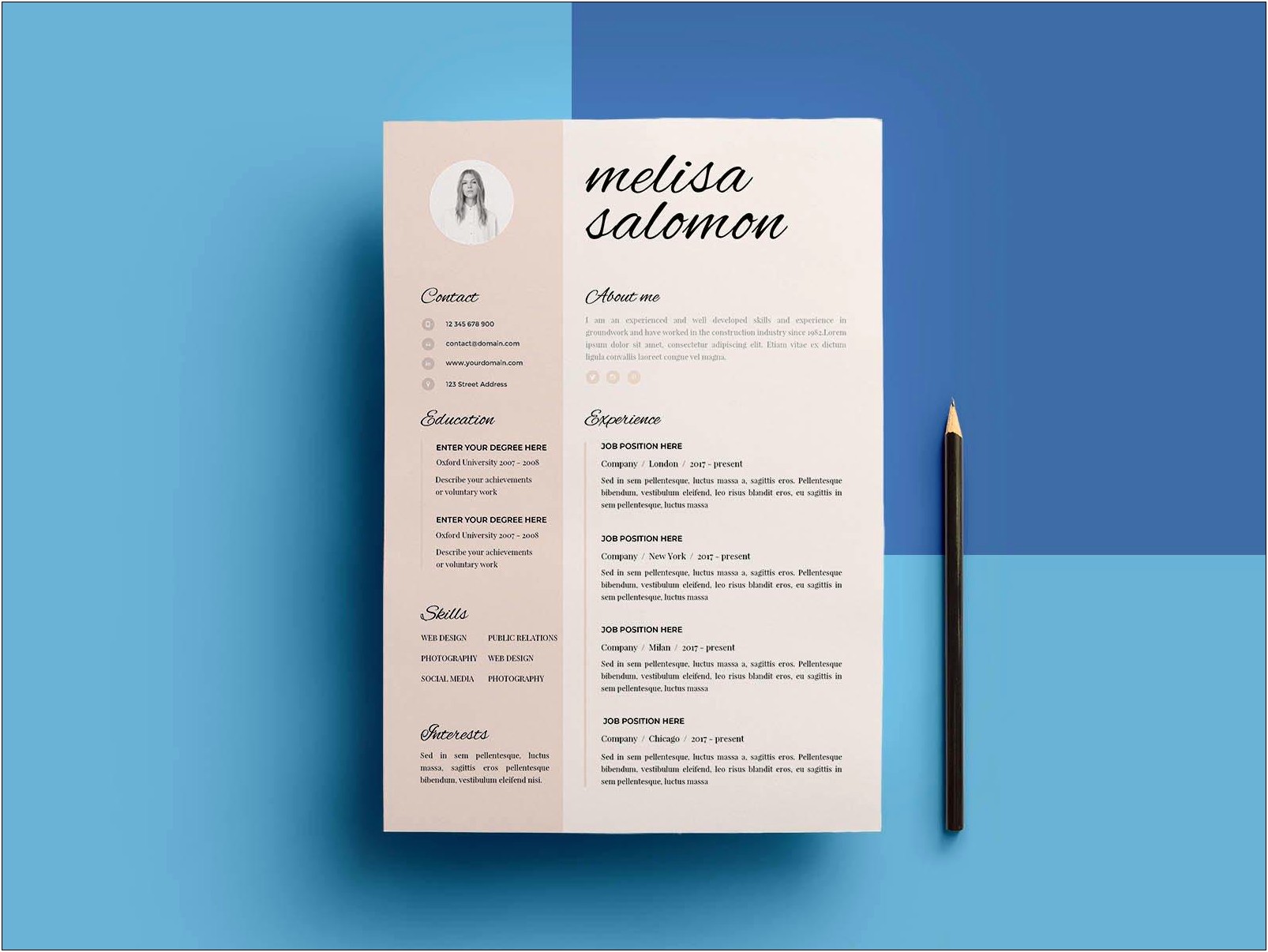 Best Page Layout For Resume