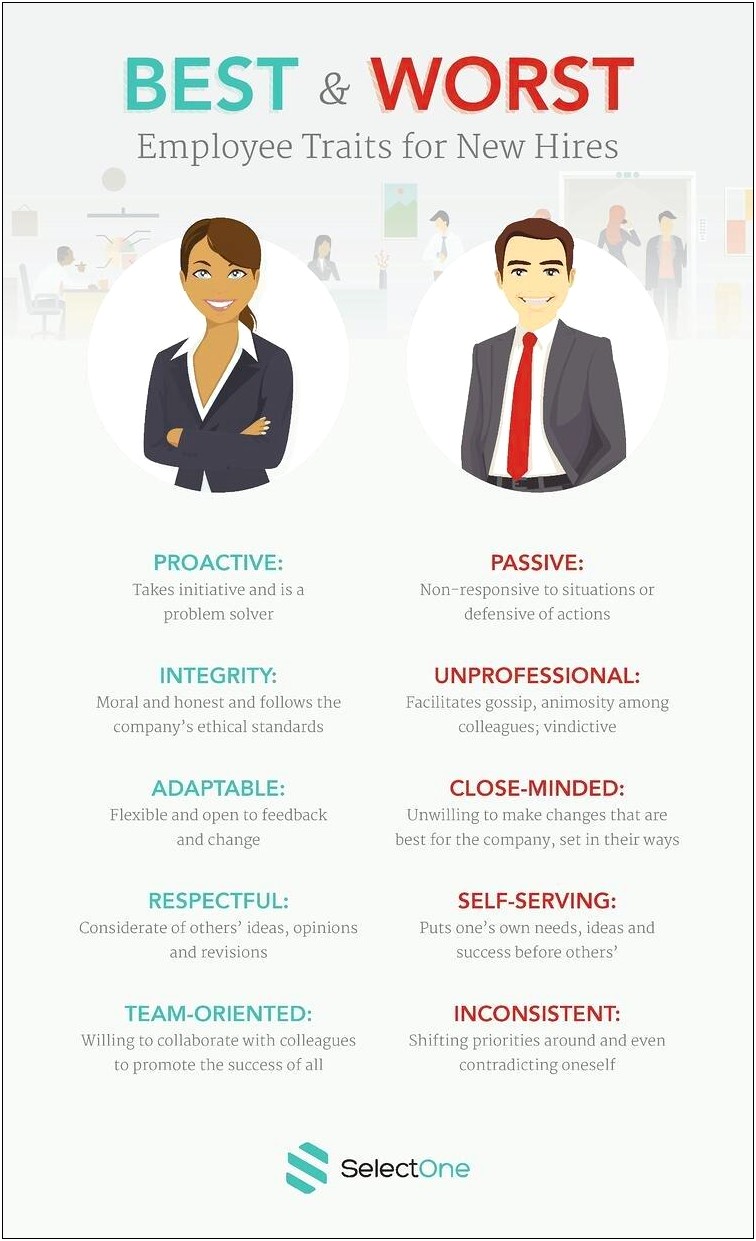 Best Personality Traits For Resume