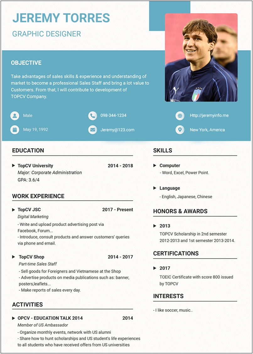 Best Professional Resume Examples 2017