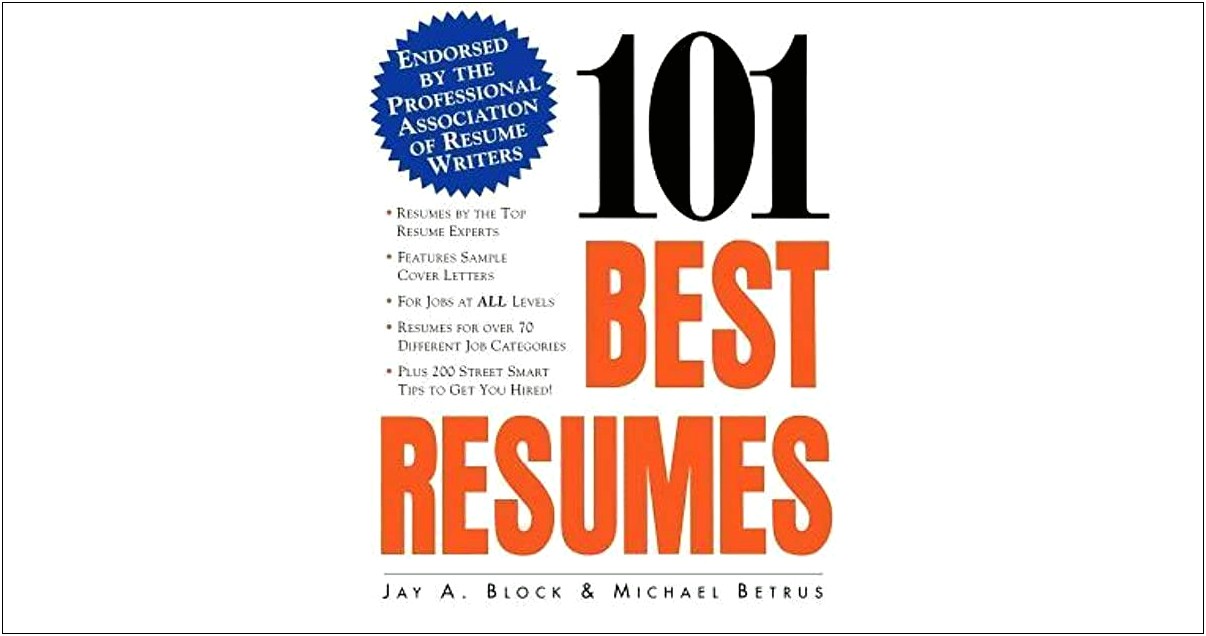 Best Resume Book For Writers