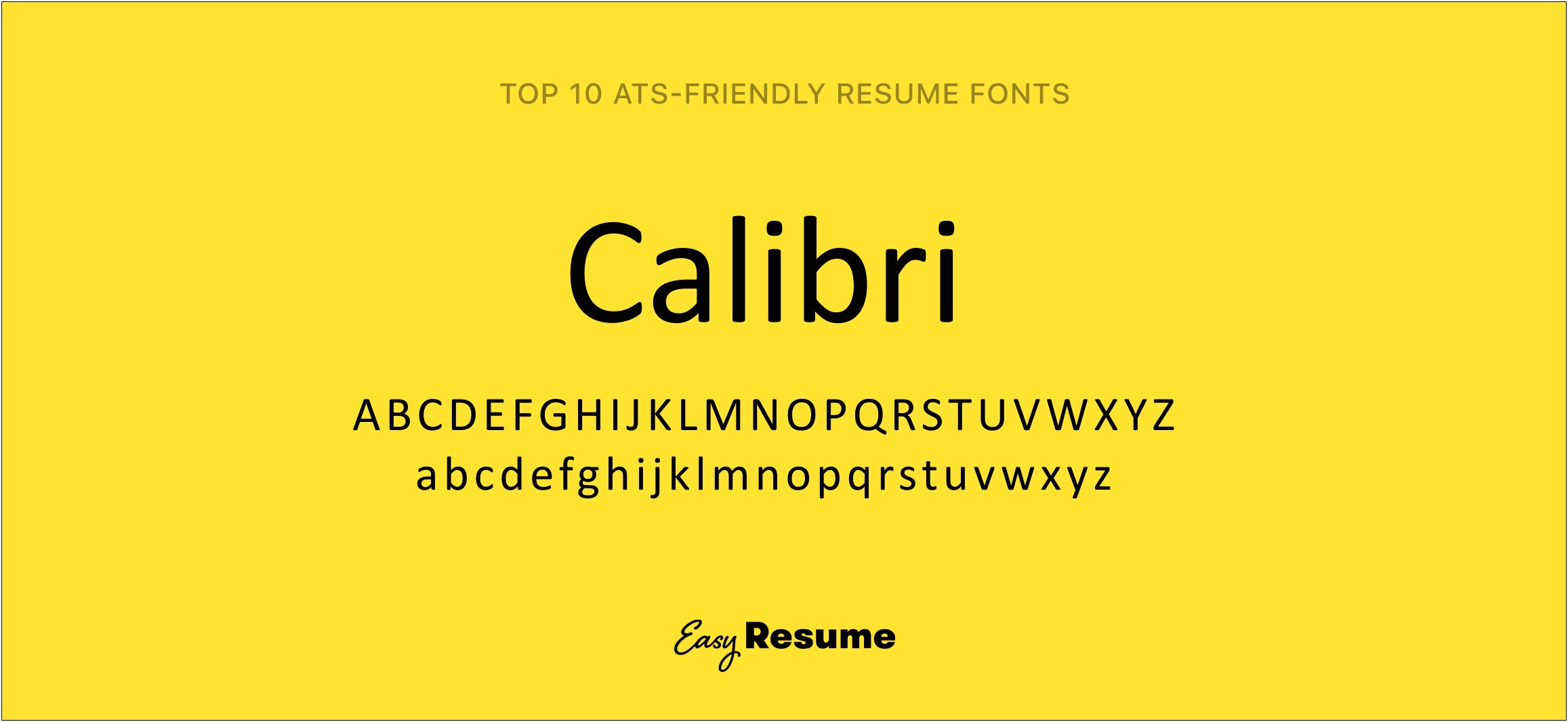 Best Resume Font Size For Calibri