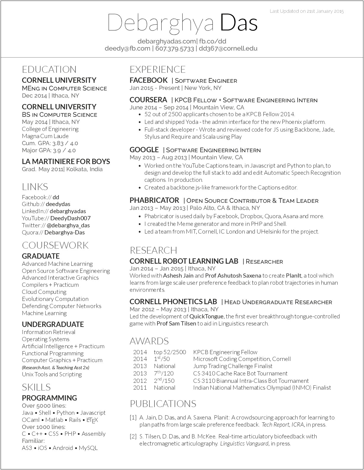 Best Resume Format 2014 Doc