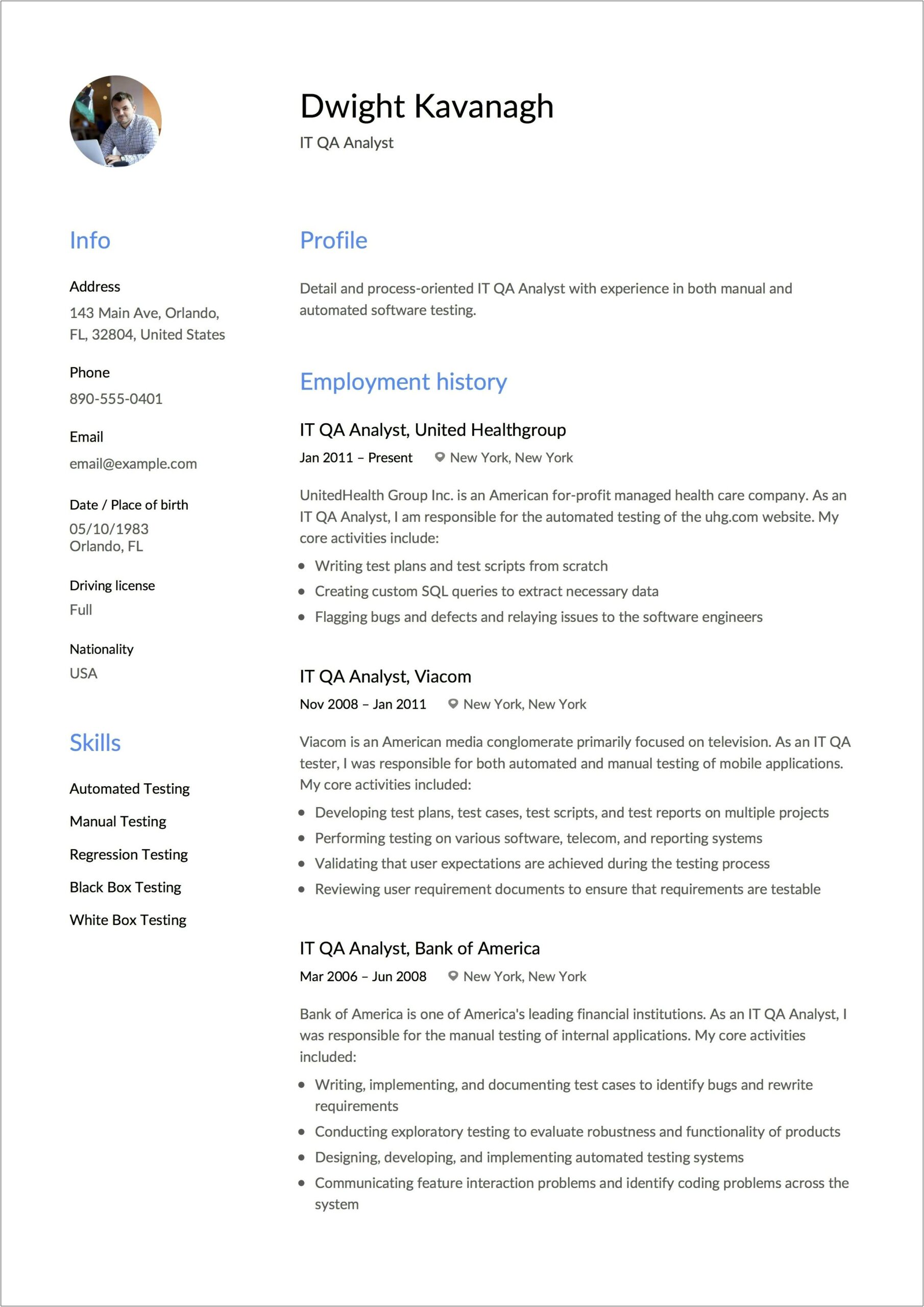 Best Resume Headline For Automation Tester