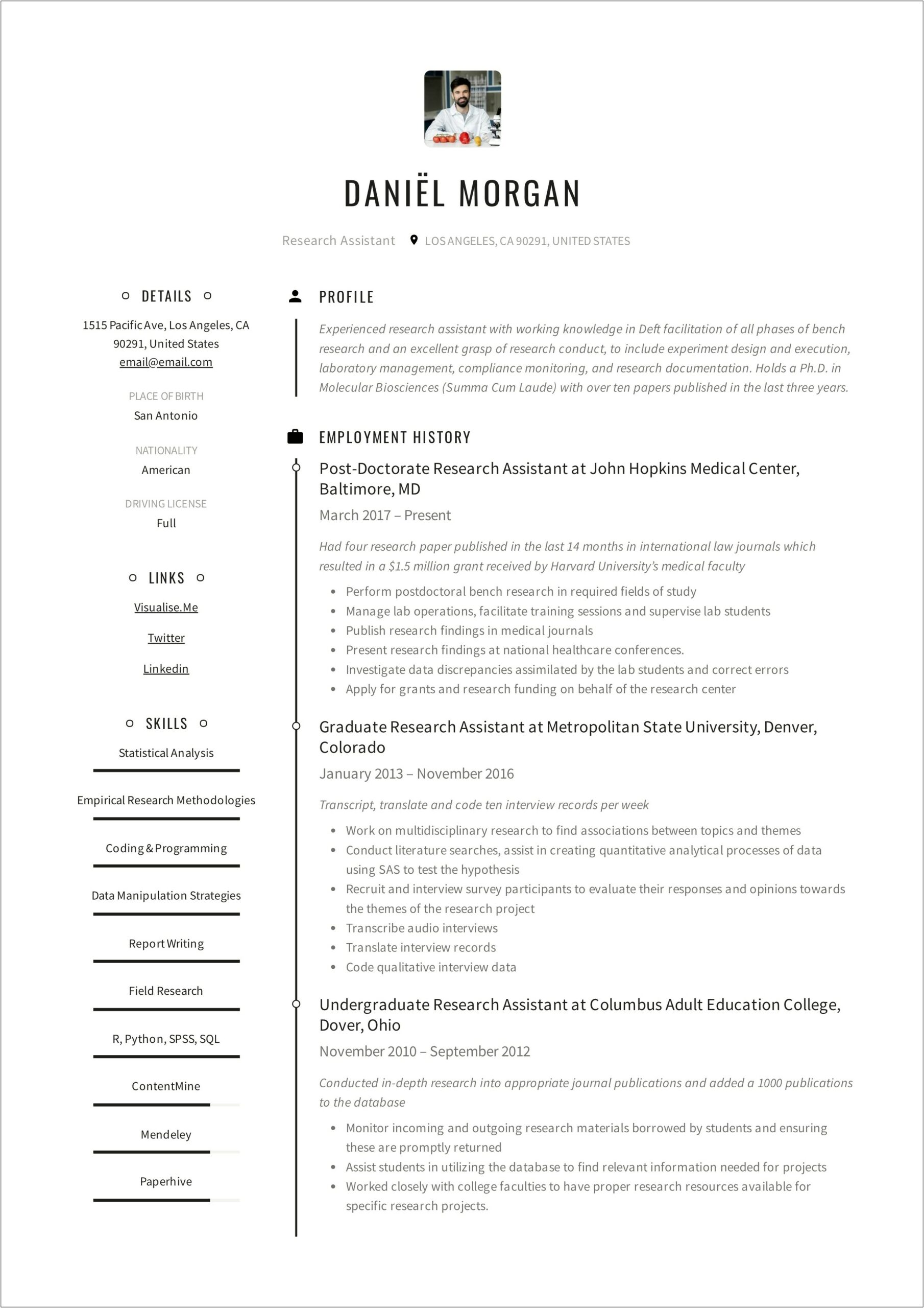 Best Resume Keywords For Molecular Biology Resume