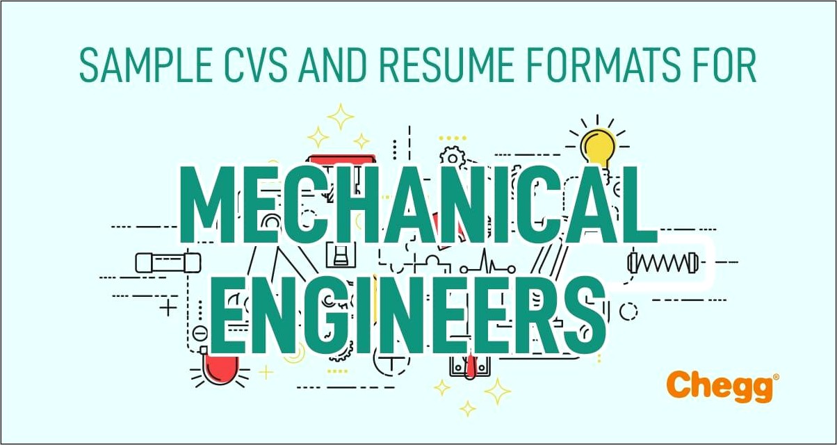 Best Resume Mechanical Engineer Fresher