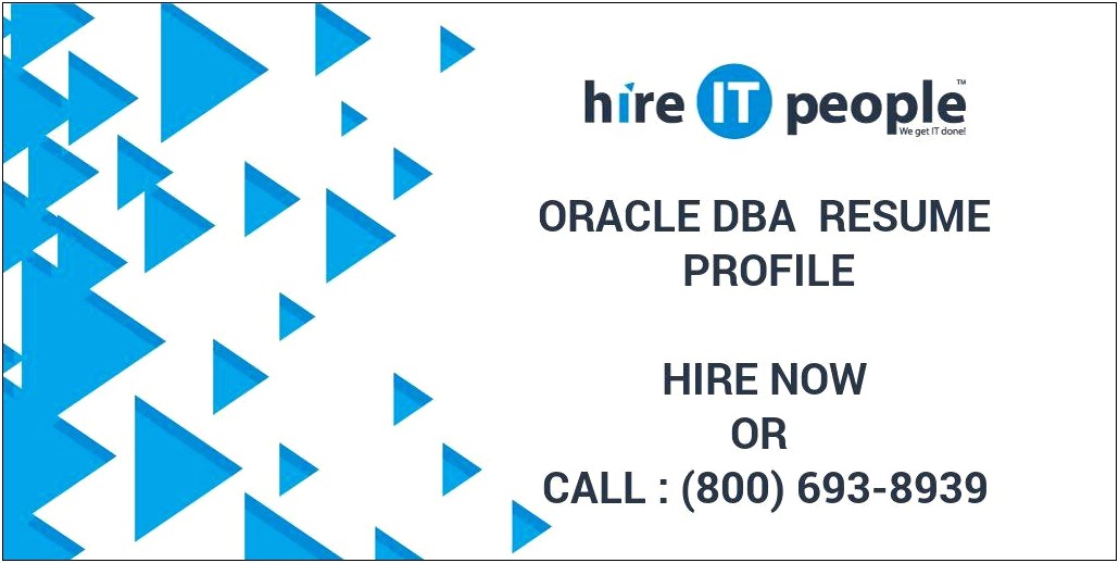 Best Resume Summary Of An Oracle Database Administrator