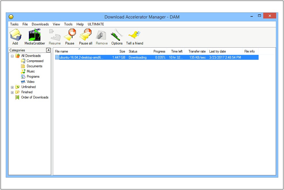 Best Resume Supported Download Manager