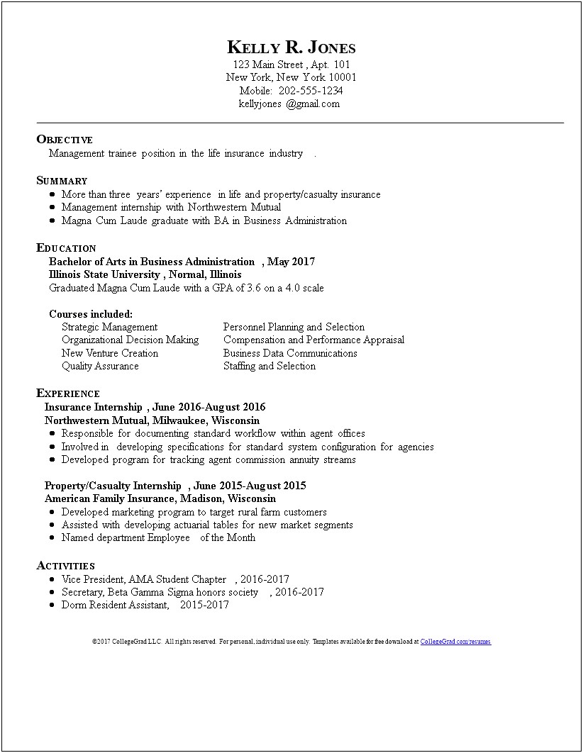 Best Resume Template 2015 Free Download