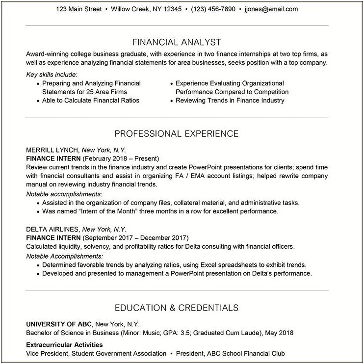 Best Resume Template Delta Airlines