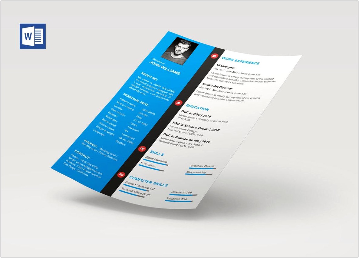 Best Resume Template Free Doc