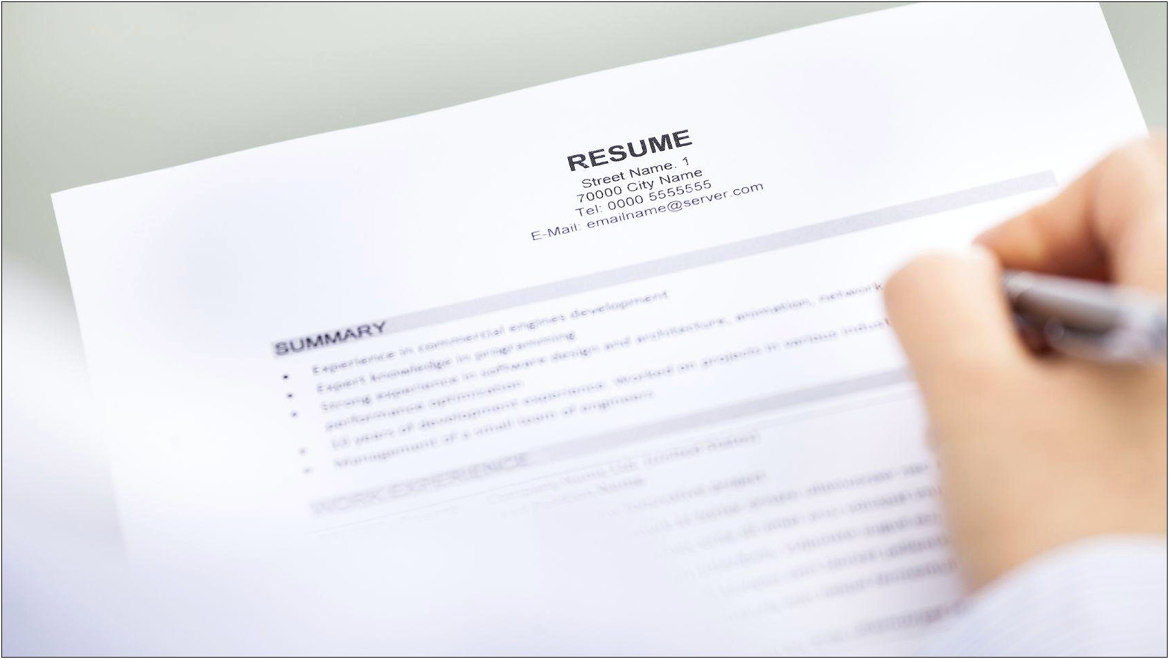 Best Section Names For Resume