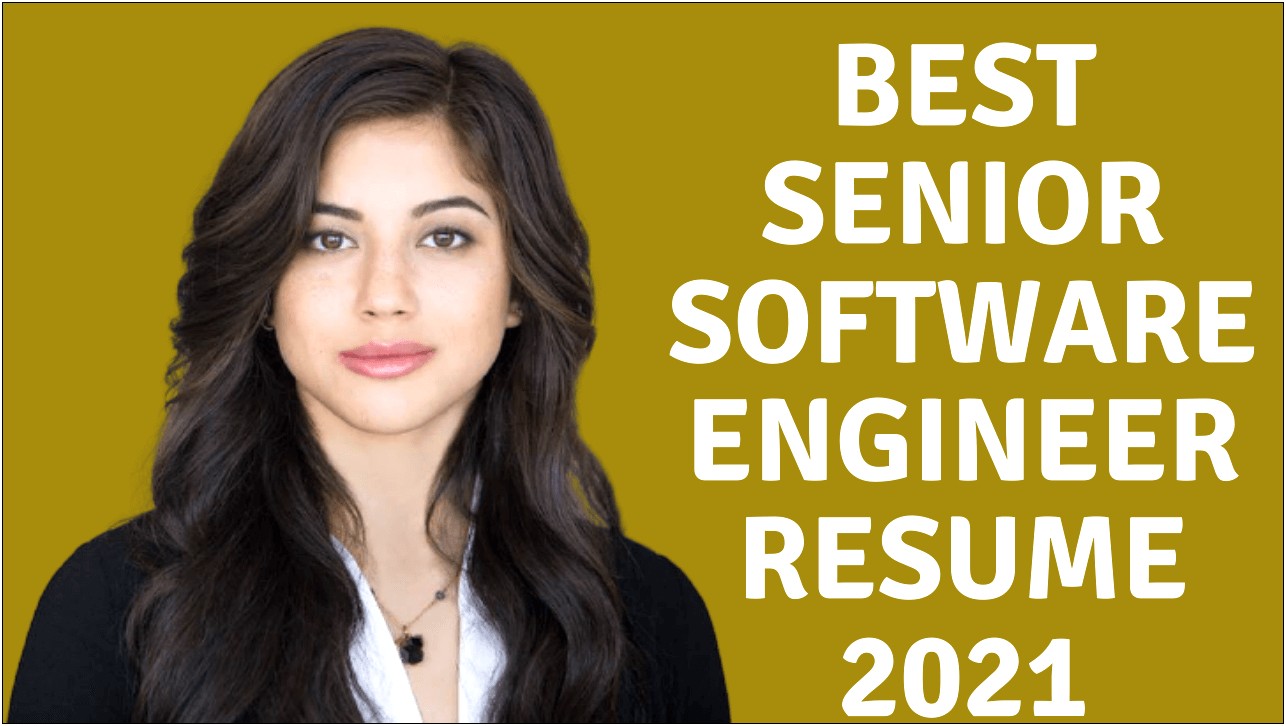 Best Senior Software Engineer Resume