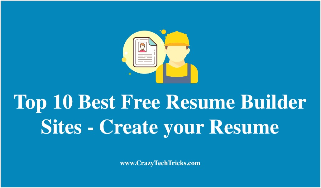 Best Sites For Resume Information