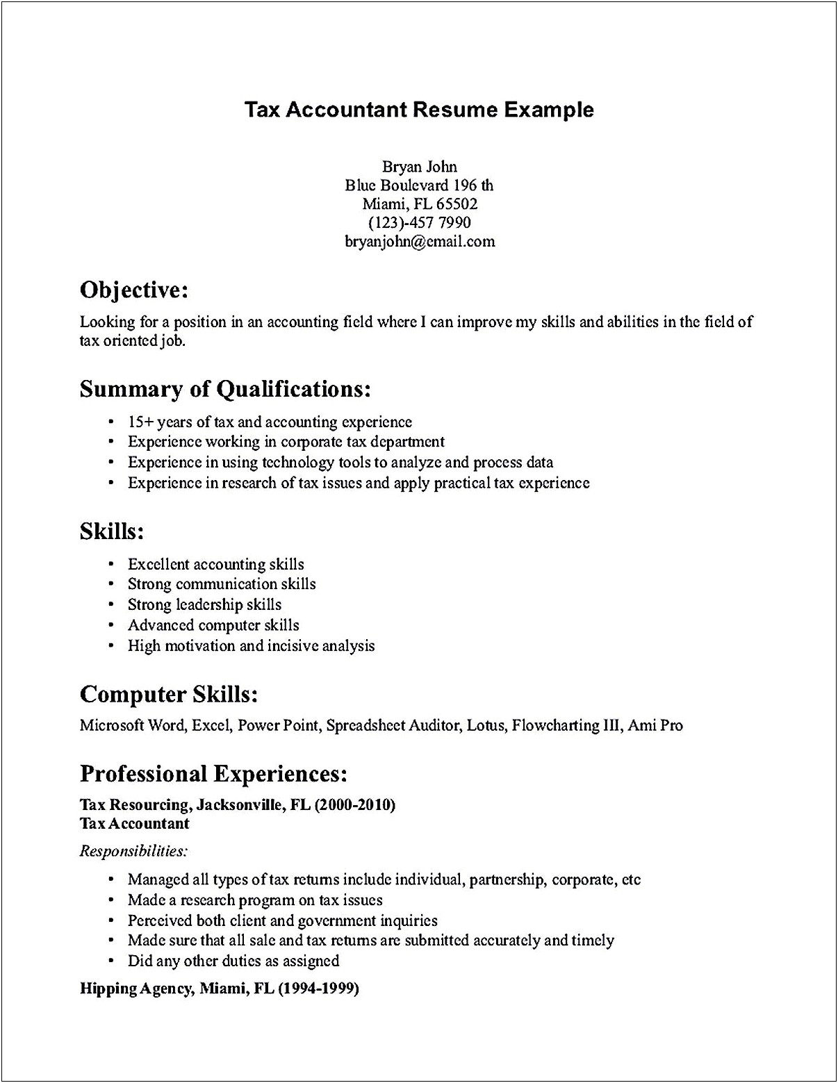 Best Skills To List On Resume For Accounting