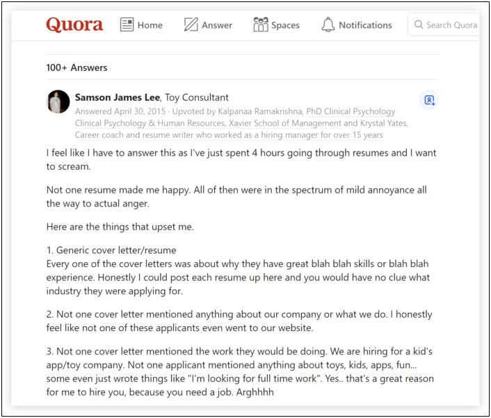 Best Way To Prepare Good Resume Quora