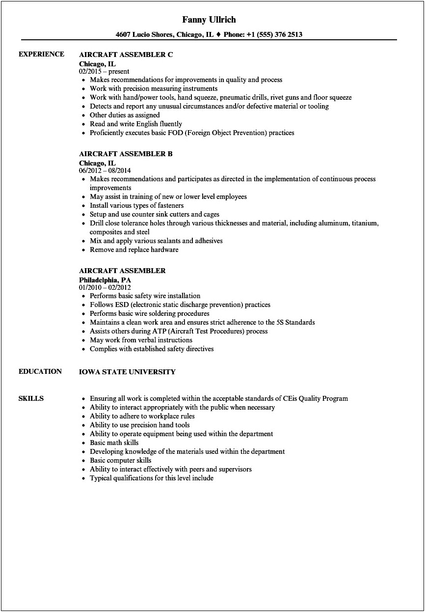 Best Way To Put Solderer On A Resume