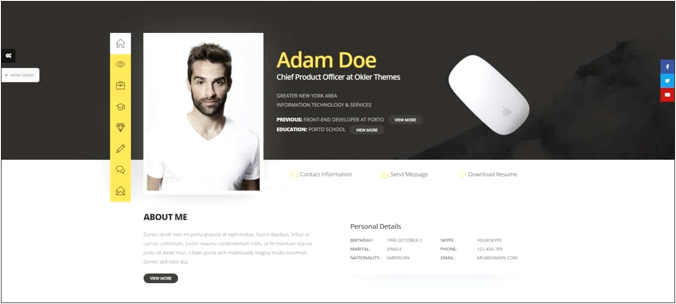 Best Wordpress Themes For A Resume Website