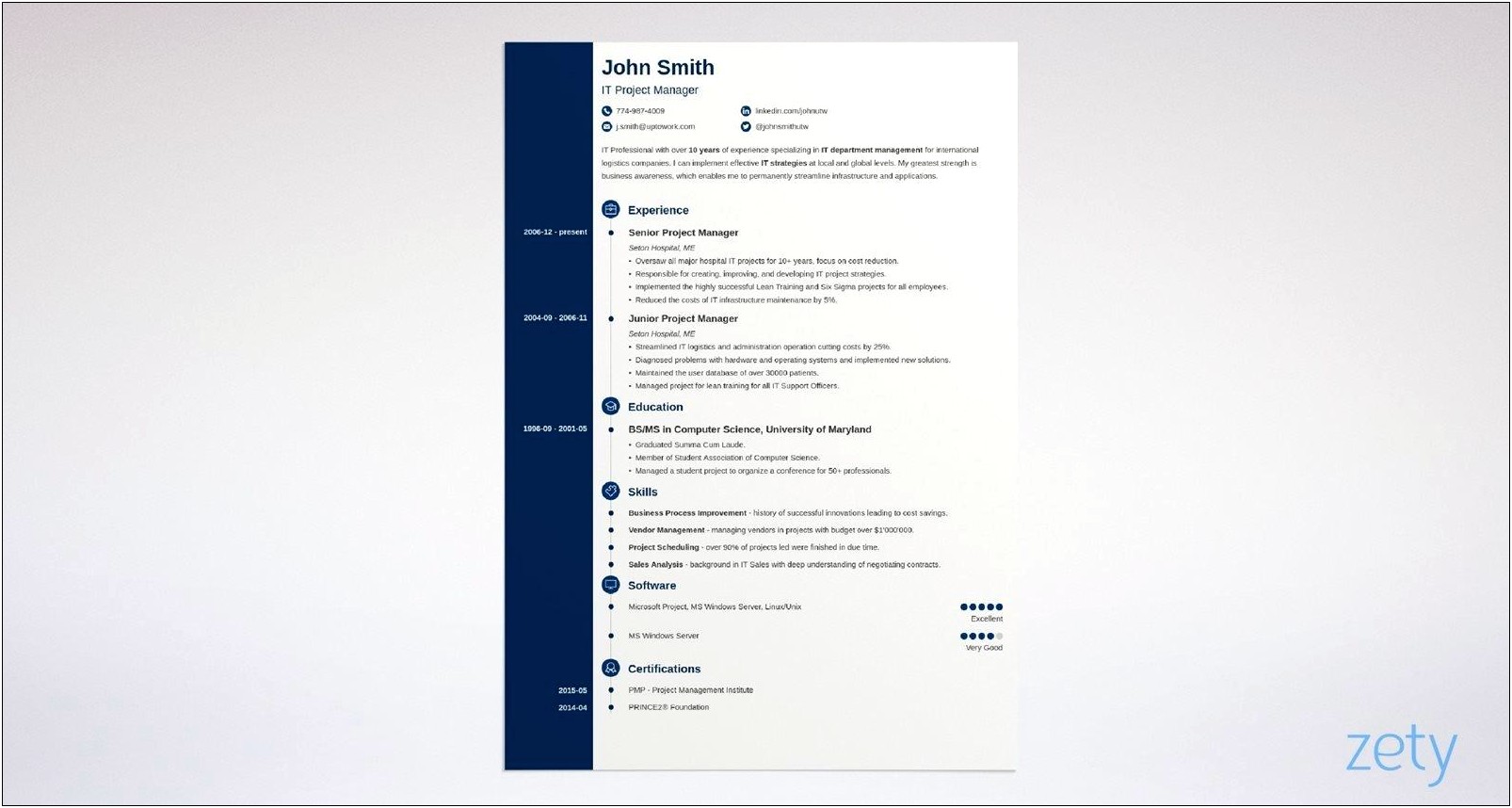 Blank Resume Format For Job Interview