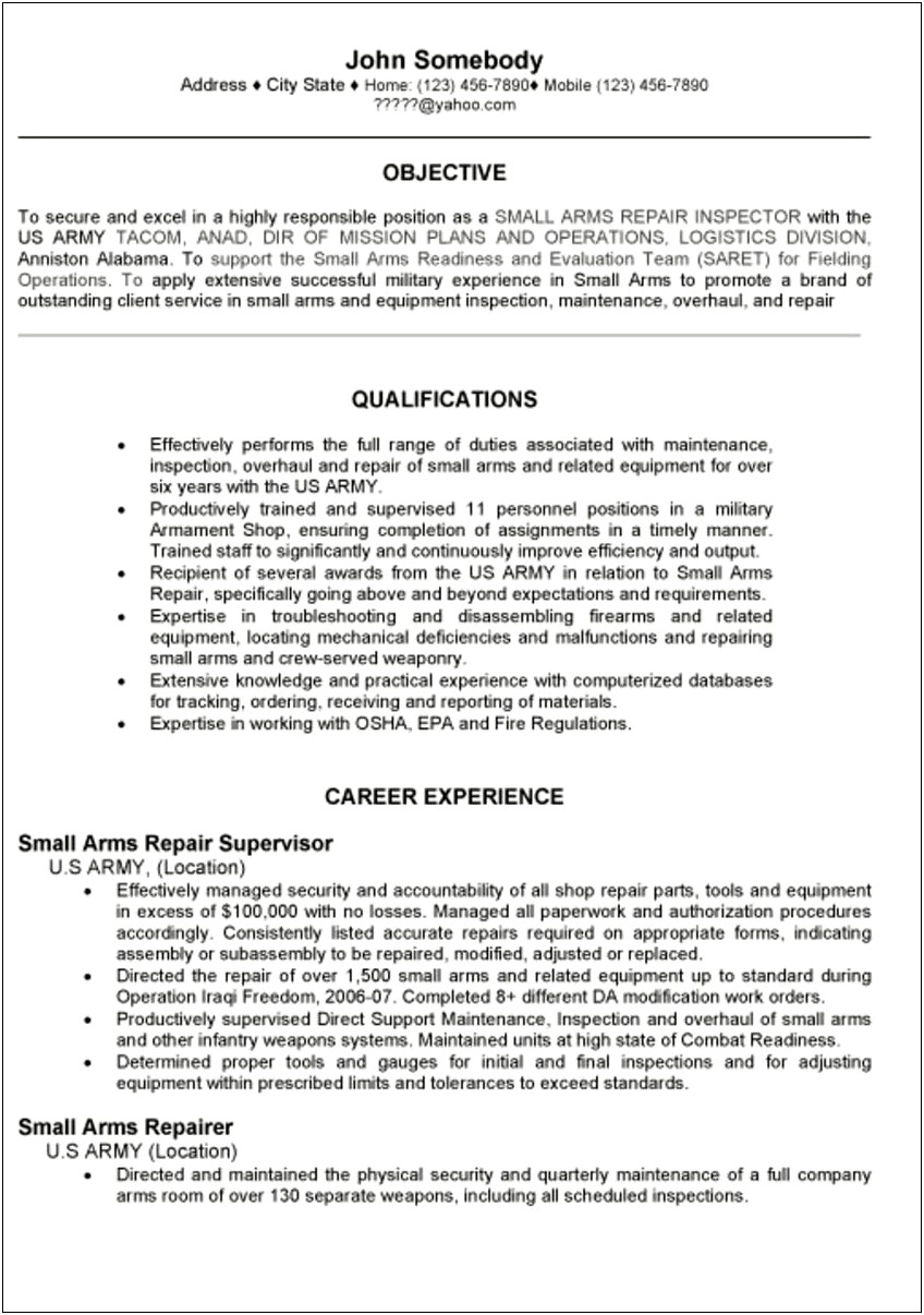 Brief Resume Description For Picker Packer Job