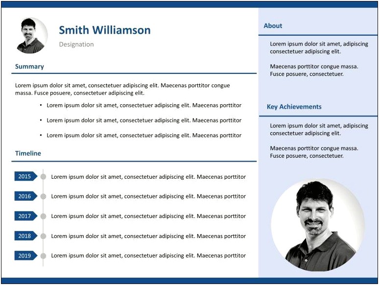 Brief Unique Resume Templates Profile Picture