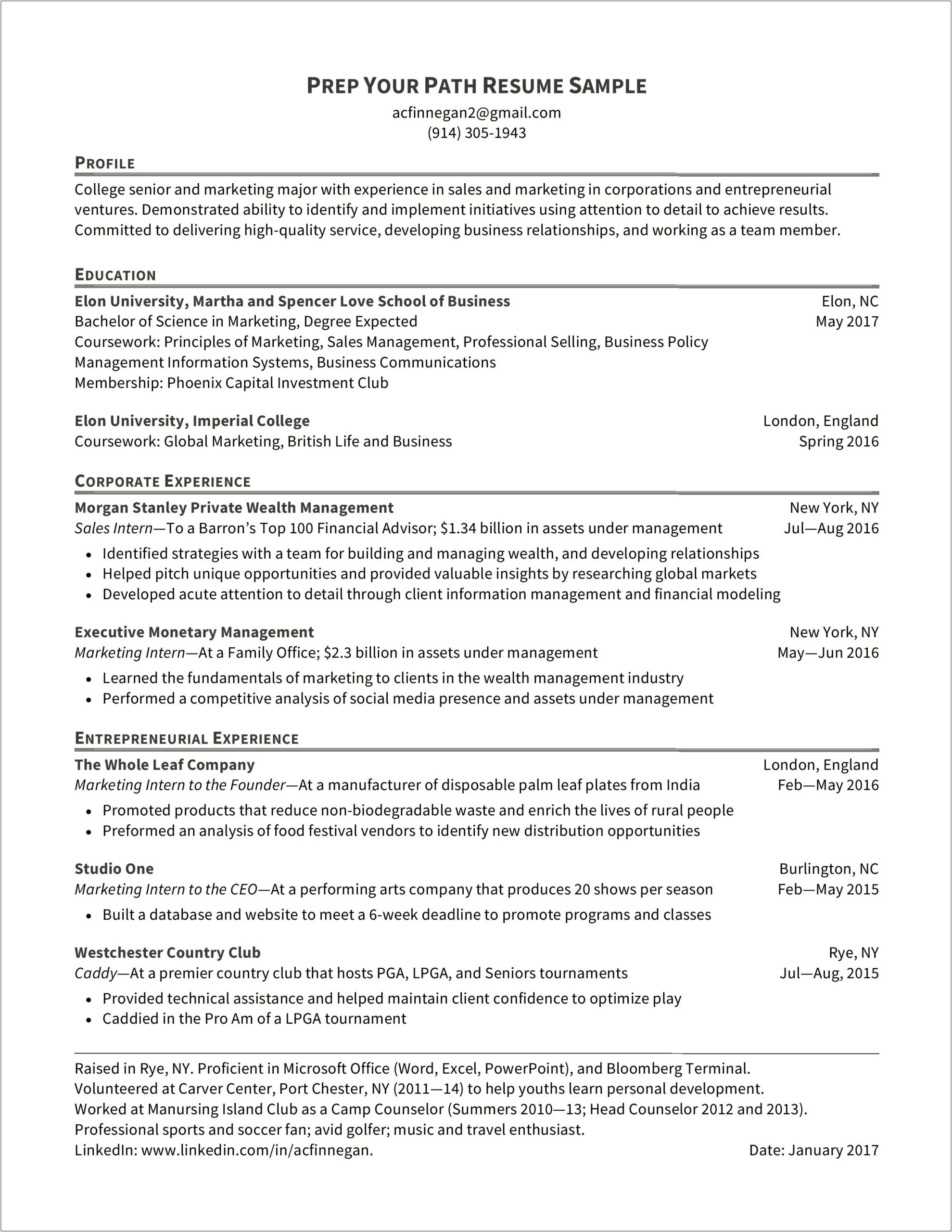Business Administration Management Information Systems Resume