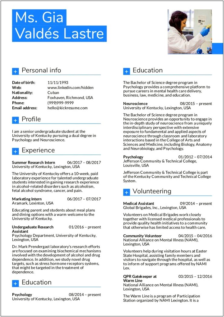 Business Management Degree Resume Examples