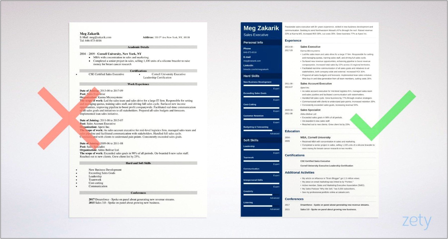Business Resume Examples 2018 Pdf